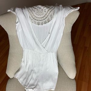 forever 21 white romper